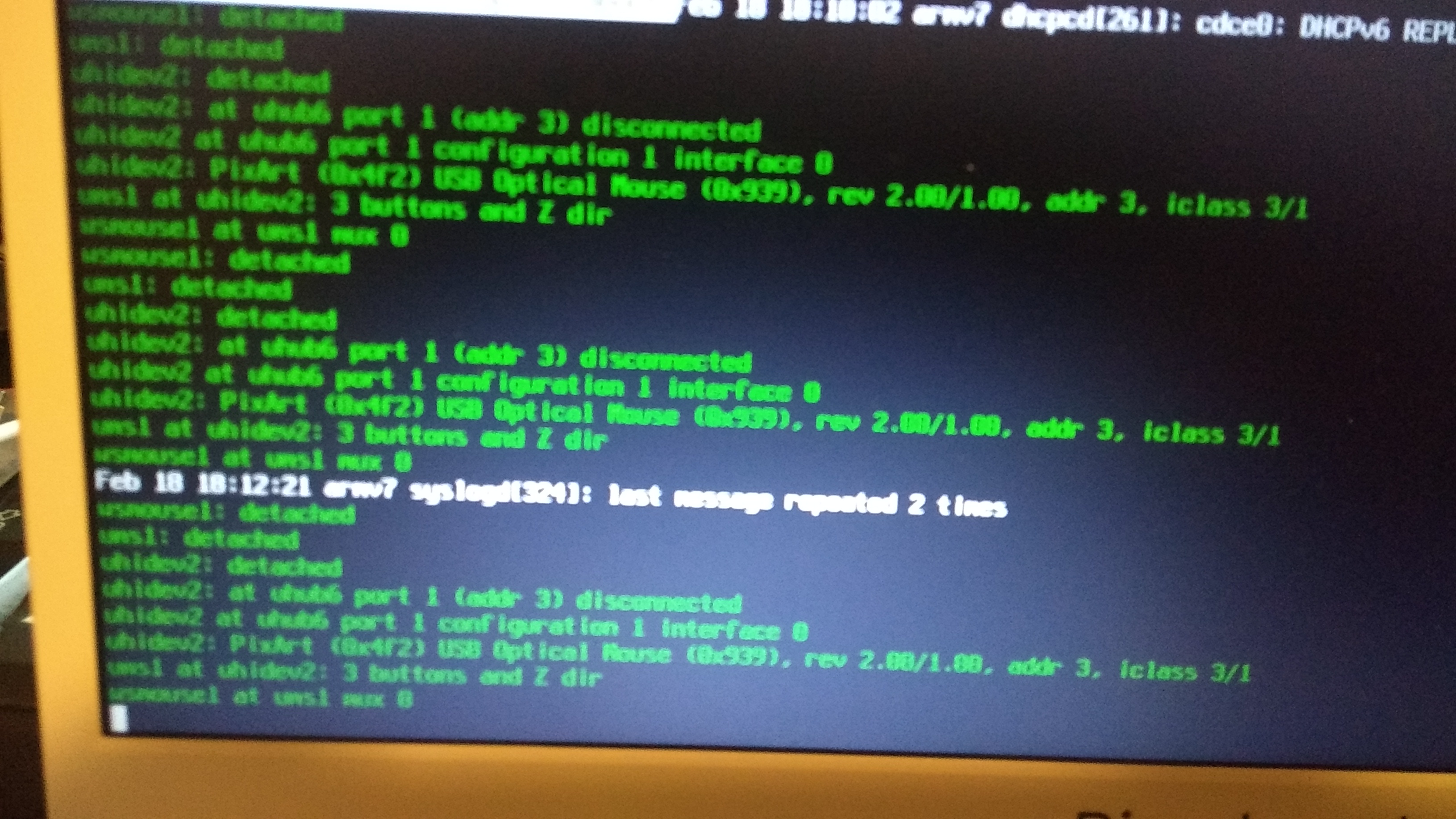 NetBSD@PineBook: USB detach messages